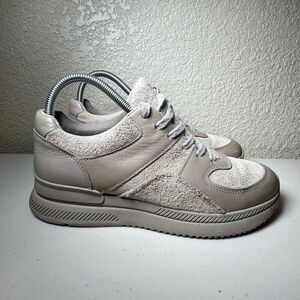 Everlane Womens 8.5 The Trainer Sneakers Shoes Gray Suede Cross Training Leather